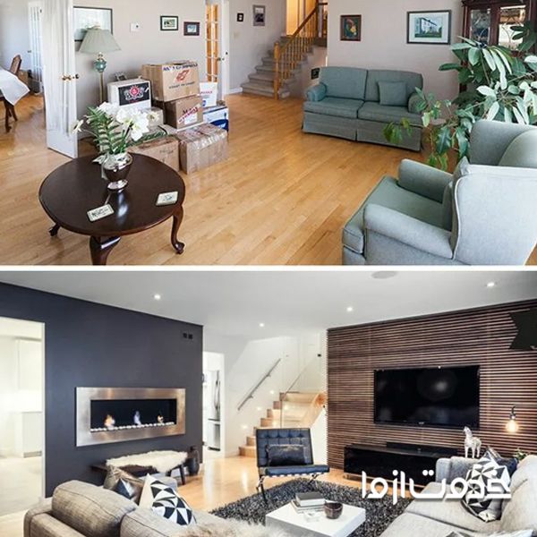 بازسازی پذیرایی خانه 100 متری