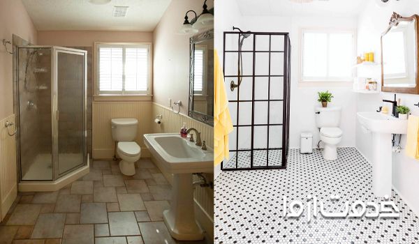 بازسازی حمام خانه 100 متری