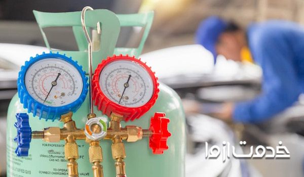 گازگیری کولر گازی دوتیکه
