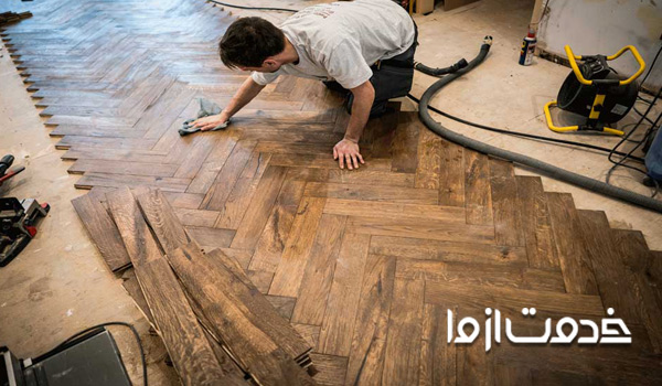 مراحل نصب پارکت چوبی
