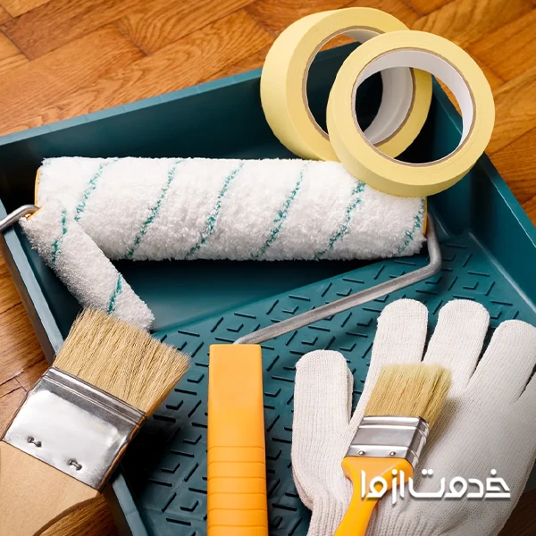 ابزار نقاشی ساختمان قدیمی