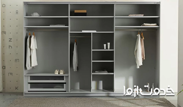 طراحی داخل کمد دیواری اتاق خواب