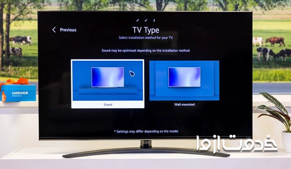 انتخاب روش نصب تلویزیون ال جی