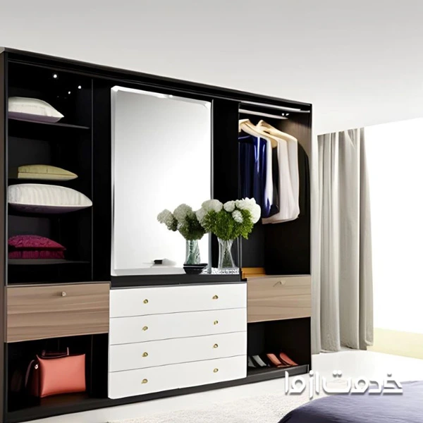 کمد لباس چند منظوره با میز آرایش