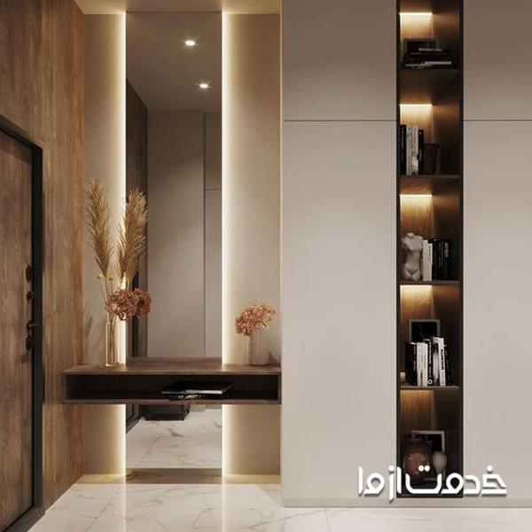 کمد دیواری میز آرایش دار 