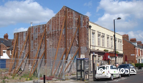 تکیه گاه دیوار باربر خارجی 