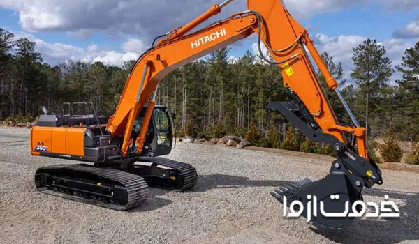 تخریب ساختمان قدیمی با بیل مکانیکی 