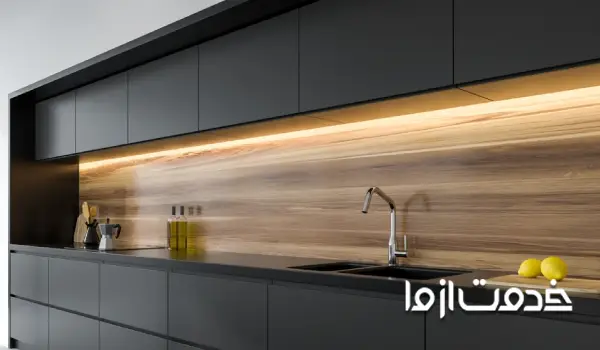 نورپردازی کابینت‌ آشپزخانه