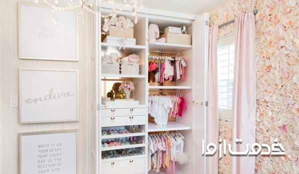 ابعاد کمد دو درب 