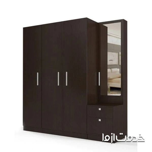 عمق استاندارد کمد دیواری 3 درب