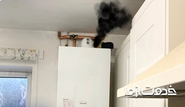 علت استشمام بوی دود از پکیج