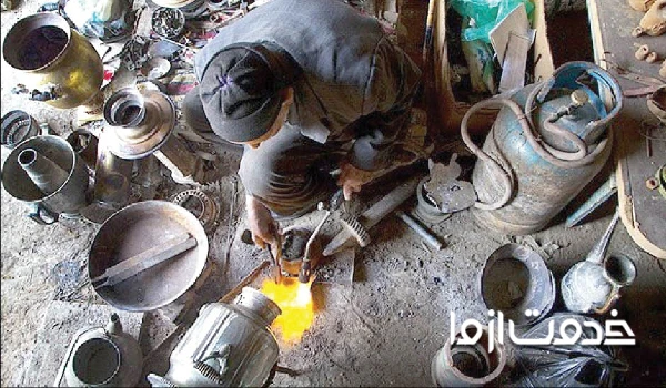 سوراخ شدن کتری استیل 