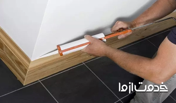 آموزش نصب قرنیز سرامیکی با چسب