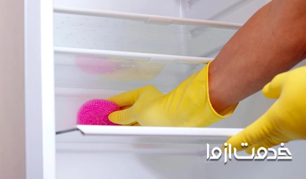 تمیز کردن یخچال نو 