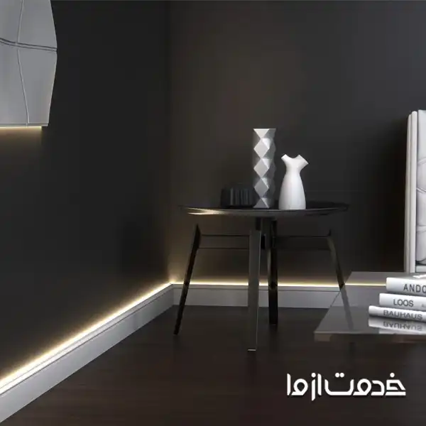 قرنیز نوری سالن پذیرایی