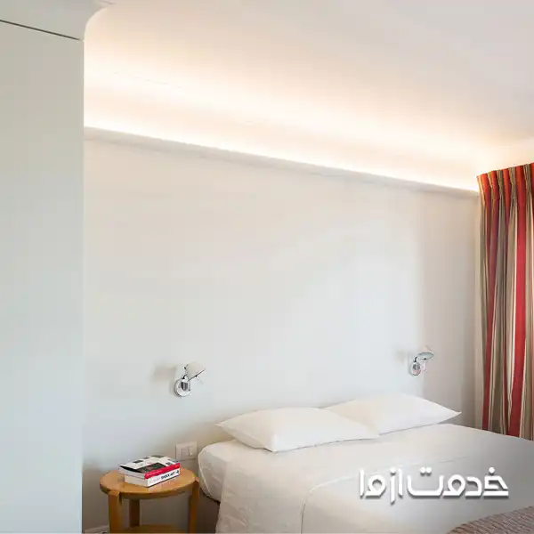 قرنیز نور مخفی اتاق خواب