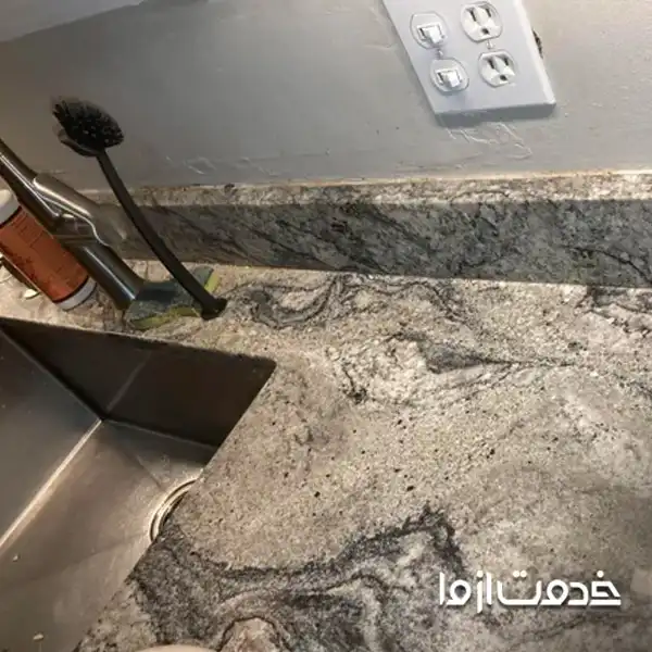 نصب قرنیز کابینت سنگی