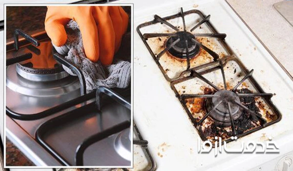 از بین بردن زنگ زدگی چدن گاز