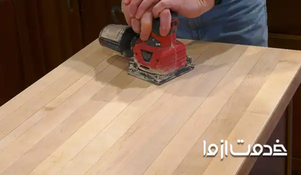 سمباده زنی صفحه کابینت