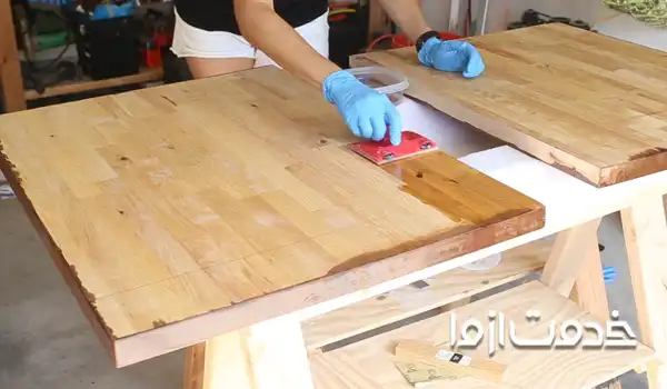 ترمیم صفحه کابینت چوبی