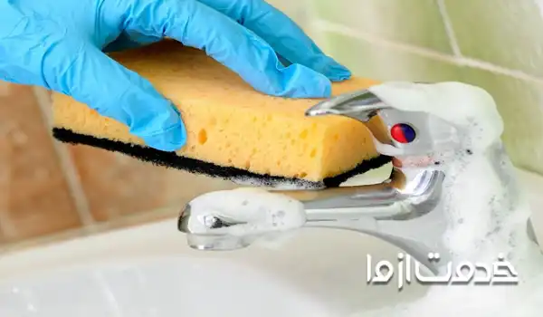 تمیز کردن شیرآلات سیاه شده با جوهر نمک