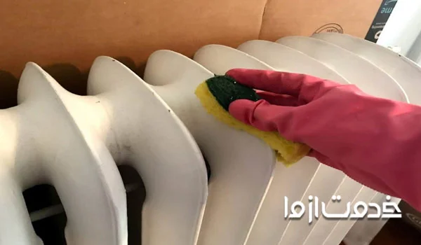 از بین بردن لکه رنگ روی شوفاژ