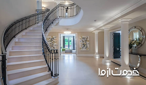 مزایای اجرای اجرای پله گرد سنگی