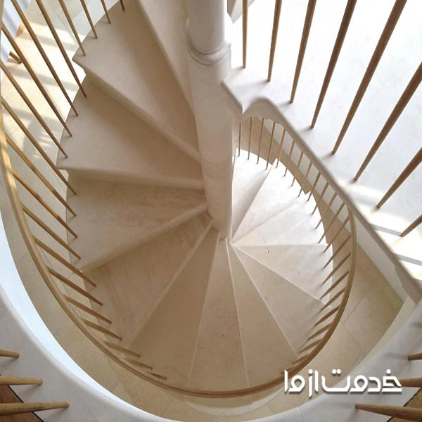 جذابیت پله های گرد سنگی