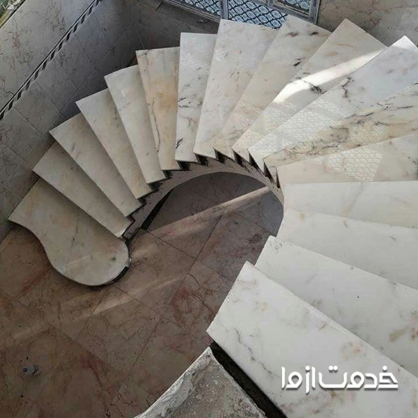 نحوه محاسبه پله نیم گرد