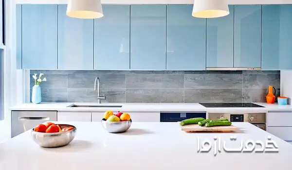 زیباترین مدل کابینت‌ های های گلاس