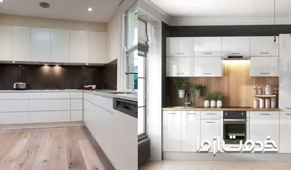 رنگ کابینت‌های های گلاس جدید