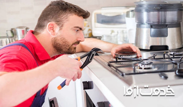 رفع صدای غیرطبیعی اجاق گاز