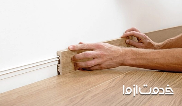 روش نصب قرنیز چوبی