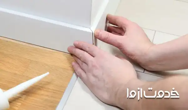 روش نصب قرنیز ام دی اف با چسب