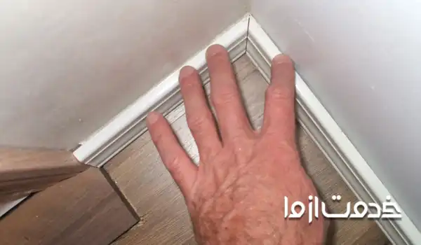 نصب قرنیز ام دی اف در گوشه داخلی یا خارجی