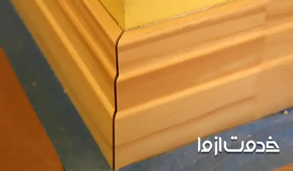 درزگیری بعد از نصب قرنیز ام دی اف