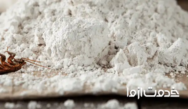 خاک دیاتومه قبل از نصب قرنیز دیوار