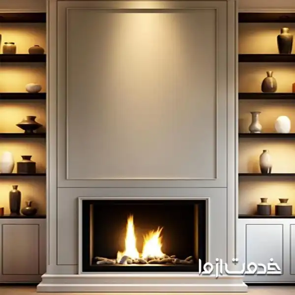 کمد دیواری مدرن در پذیرایی