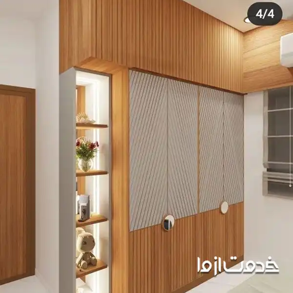 کمد دیواری پذیرایی شیک