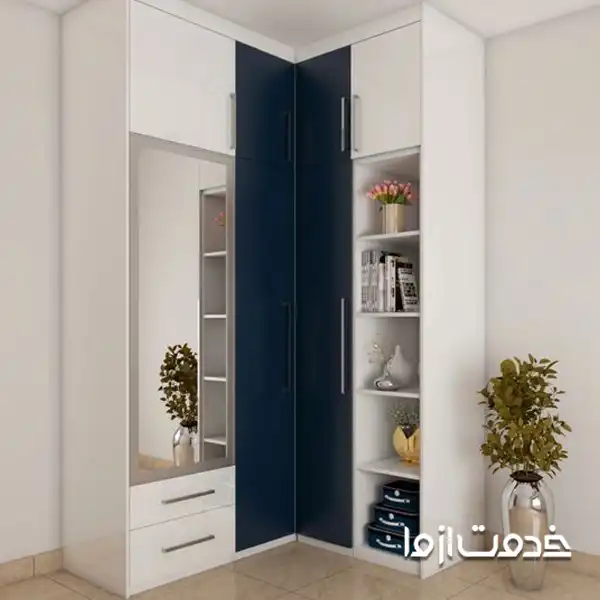 کمد دیواری کنج پذیرایی