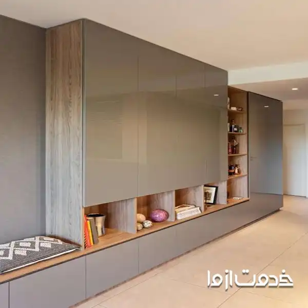 کمد دیواری داخل پذیرایی جدید