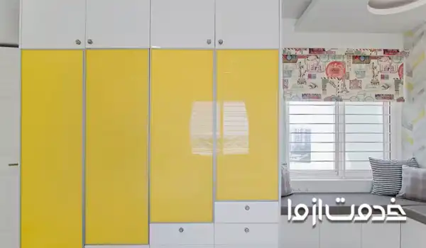 ترکیب رنگ مدرن برای کمد دیواری اتاق خواب