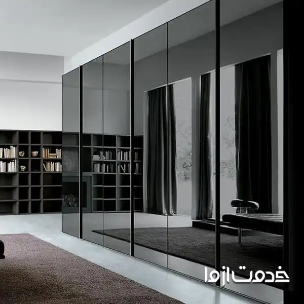 ترکیب رنگ مشکی برای کمد دیواری