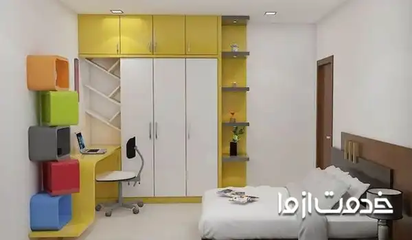 ترکیب رنگ مدرن برای کمد دیواری