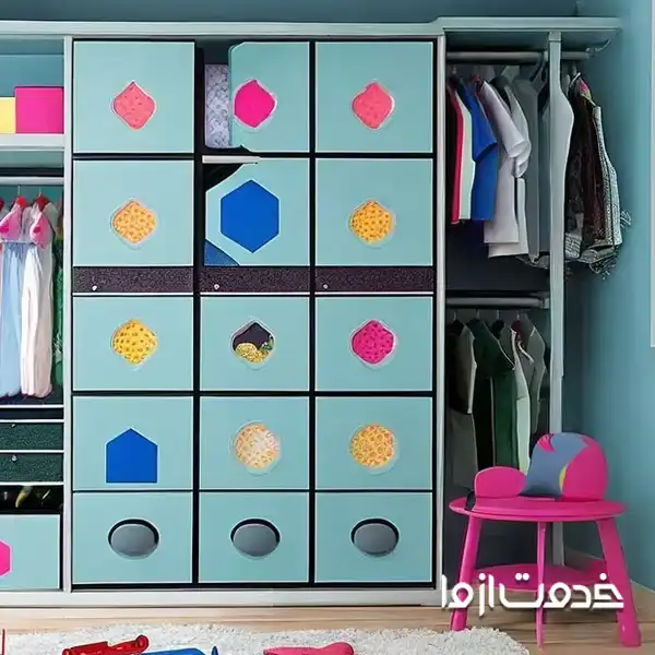 بهترین رنگ کمد دیواری اتاق خواب کودکان