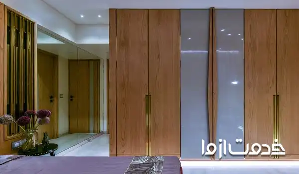 رنگ کمد دیواری براق 