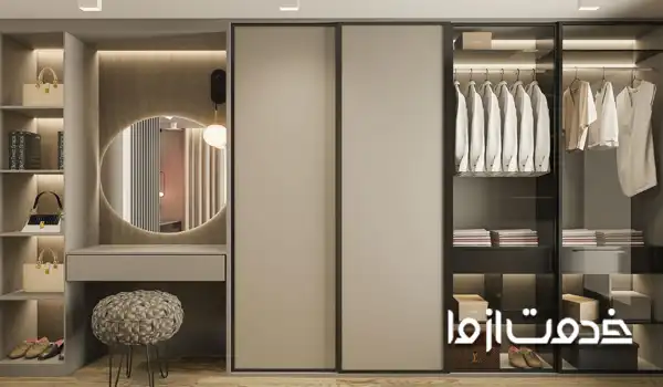 رنگ بندی کمد دیواری اتاق زوج