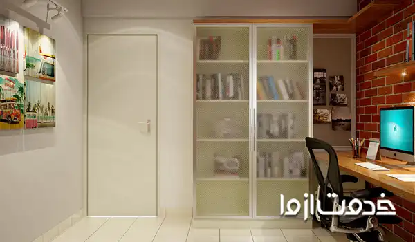 رنگ کمد دیواری اتاق خواب با رنگ روشن