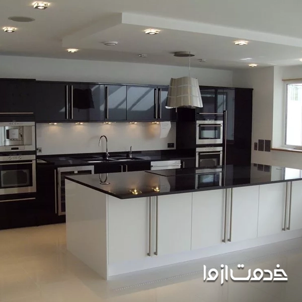 سفید و مشکلی بهترین ترکیب رنگ کابینت های گلاس