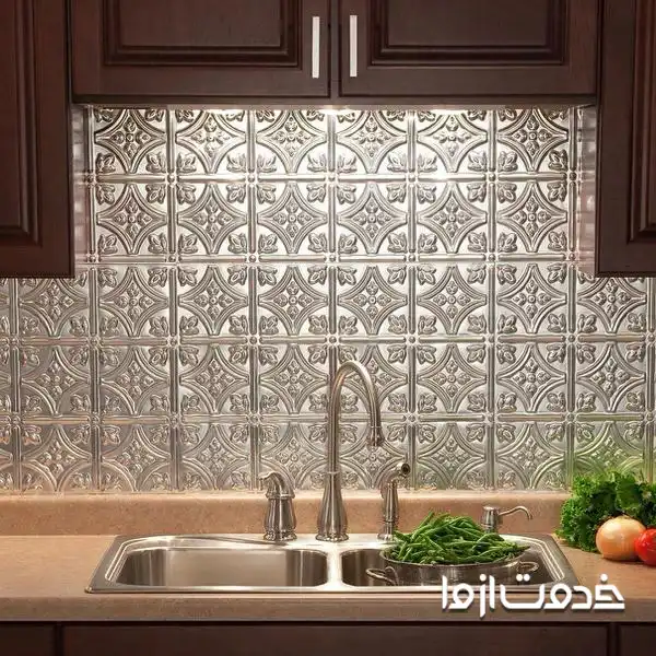 پوشاندن کاشی‌های قدیمی آشپزخانه